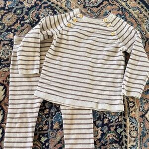 H&M sweater Striped pant Set 🥹